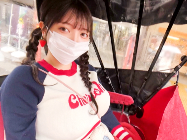 【デカ乳美少女の浅草冒険】『ダメ…こんなとこで…』Hカップノーブラ娘が観光中にホテルで敏感マンコを責められ、我慢できず汁だく状態に！！♡